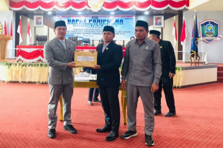 DPRD Morotai Sahkan KUA-PPAS 2027 dan Terima Ranperda APBD 2026